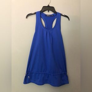 Polo Ralph Lauren Active Drawstring Racerback Tank Top Size Small Blue